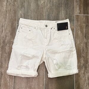 ASOS White distressed Shorts